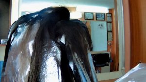 Балаяж на темных, ранее окрашенных  волосах