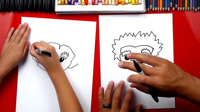 How To Draw Albert Einstein Cartoon смотреть онлайн