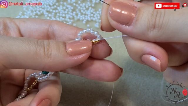 Pearl bead necklace/Bead necklace/How to make a necklace/Колье из жемчужных бусин/ЖЕМЧУЖНОЕ колье смотреть онлайн