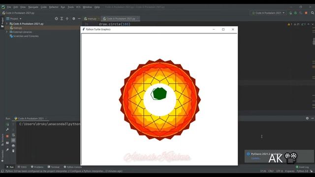 Code a Pookkalam | Python programming смотреть онлайн