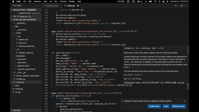 Python + Flask - Part 8 - Digital Vaccine Certificate смотреть онлайн