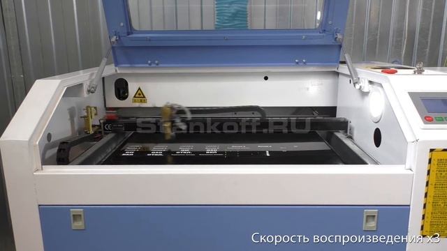 Лазерная маркировка пластика на лазерно-гравировальном станке TS 6040 смотреть онлайн