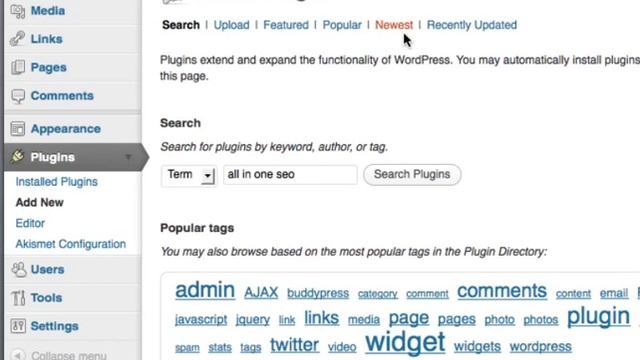 How To Install Plug ins - WordPress Tutorial 17 смотреть онлайн