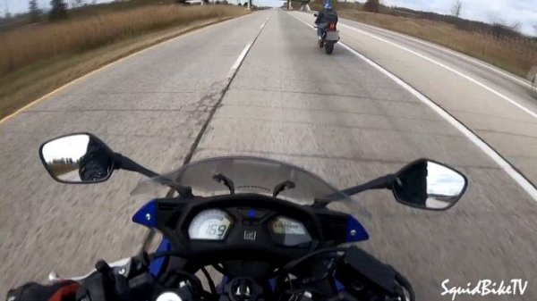 CBR650 vs Sv650 HIGHWAY STREET RACE!!