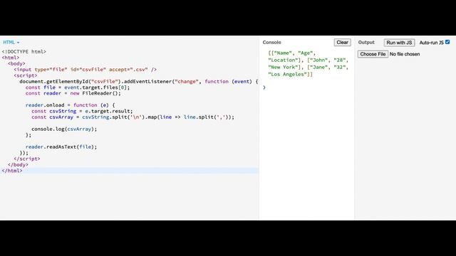 JavaScript: Read CSV Files as Arrays with Ease and Precision смотреть онлайн