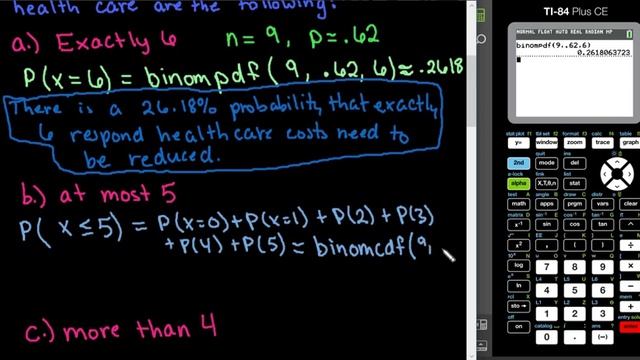 Binomial Probability Using the TI-84 смотреть онлайн