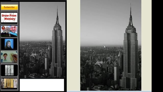 How to Draw the Empire State Building Step by Step / New York Skyline / Atmospheric Perspective смотреть онлайн