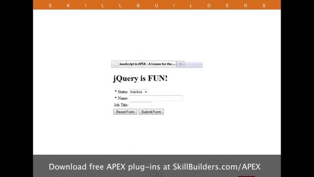 jQuery in APEX - An Introduction for Database Developers смотреть онлайн
