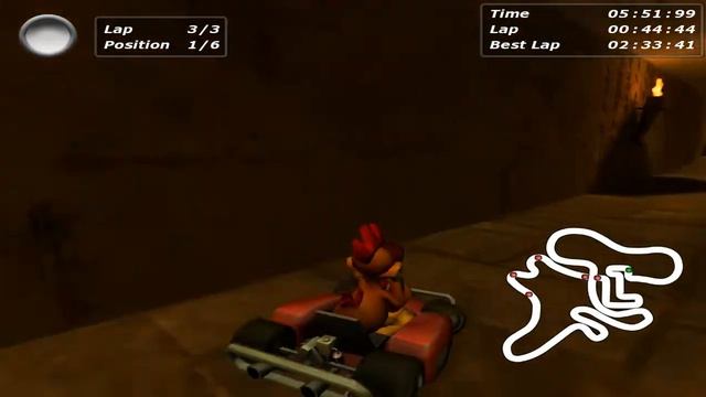 Moorhuhn Kart 3 - Gameplay (50 ccm) (1/2) смотреть онлайн