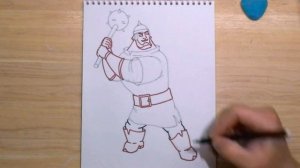 КАК НАРИСОВАТЬ БОГАТЫРЯ ИЛЬЮ МУРОМЦА. How to draw a warrior.