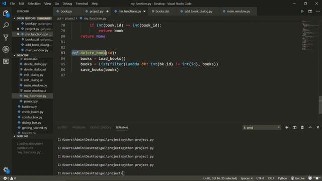 Delete Books, Refresh Books In Python Project || Python Course смотреть онлайн