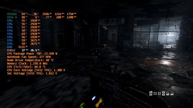 ASUS TUF FX505DY Ryzen 5 3550H RX560X Metro Exodus Gameplay смотреть онлайн