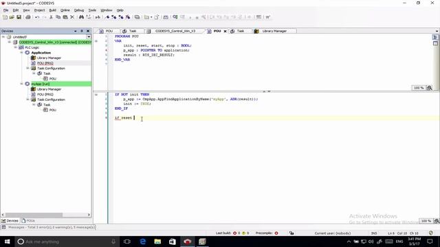 CODESYS Application control смотреть онлайн