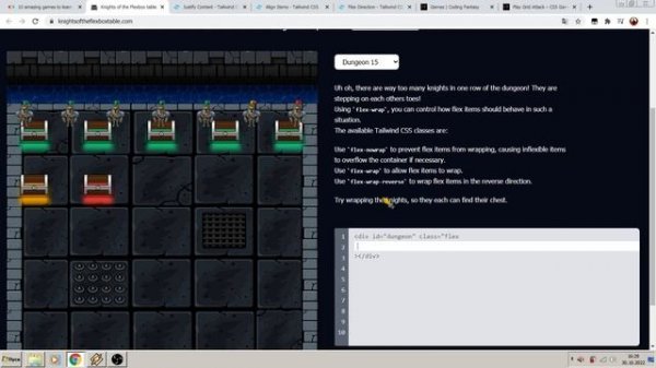 ⤷ Knights of the Flexbox Table +6+RU\EN+ Программируем CSS ⟳ CSS coding game ↴