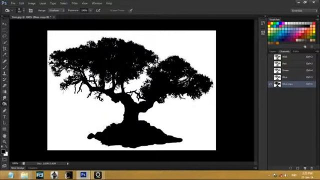 Tutorial Photoshop CS6 Menyeleksi Gambar Pohon - Tutorial Pemula смотреть онлайн