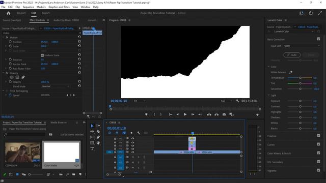 Paper Rip transition Premiere Pro tutorial + free textures! смотреть онлайн
