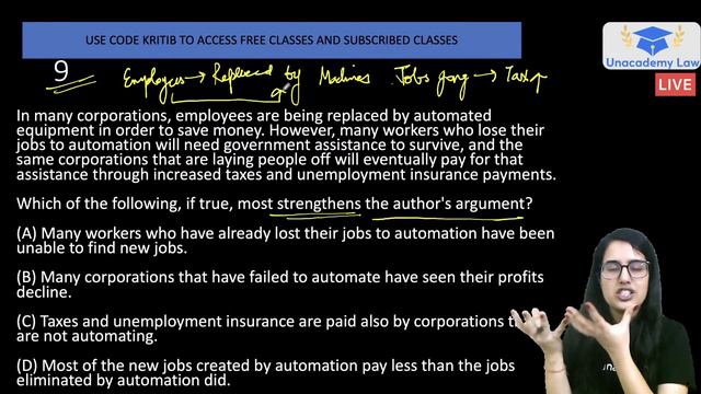 Critical Reasoning - ONLY SERIES YOU NEED FOR CLAT IV l Logical Reasoning l CLAT 2021 l Kriti Ma'am смотреть онлайн