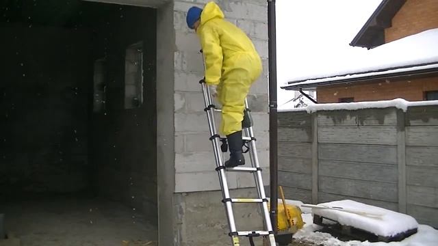 Телескопическая стремянка-лестница смотреть онлайн