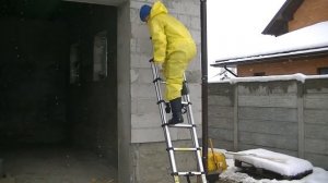 Телескопическая стремянка-лестница