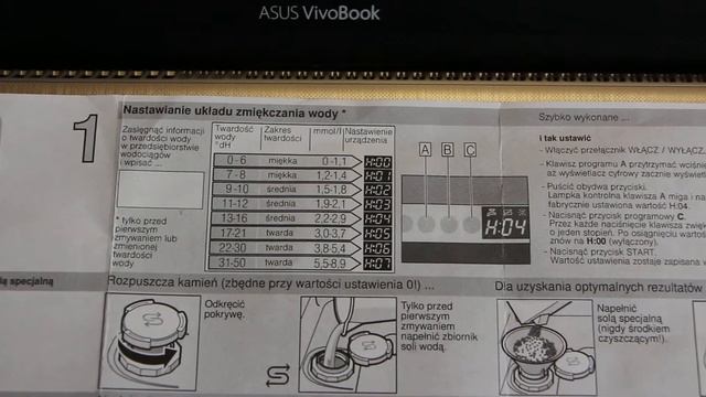 Настроить жесткость воды и потребления соли посудомоечной машиной Bosch. Индикатор две стрелочки ПП смотреть онлайн
