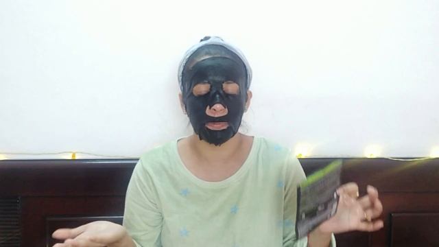 Garnier Skin Naturals Black Serum Sheet Mask Pure Charcoal Demo & Review | Just another girl смотреть онлайн