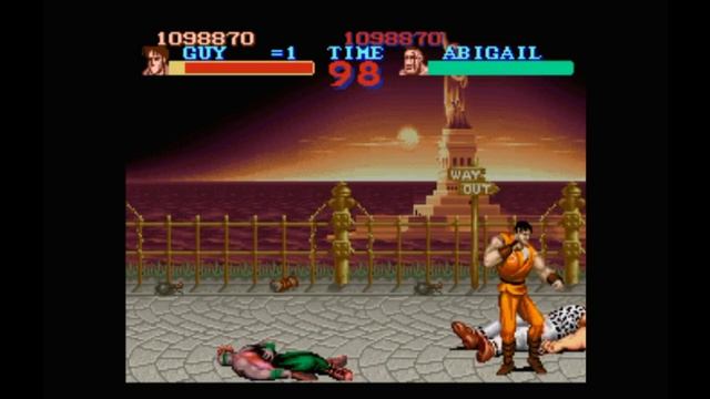 Super Nintendo (Snes) 16-bit Final Fight 1 Мультик-Заставка, Битва с Боссами