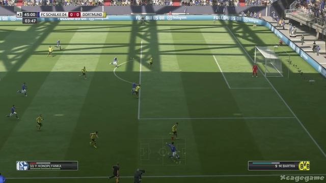 FIFA 17 - Schalke 04 VS Borussia Dortmund - Full Gameplay смотреть онлайн
