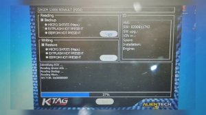 Ktag 2.25 ECU чтения full Sagem S3000, ЭБУ Renault. Eeprom virgin.