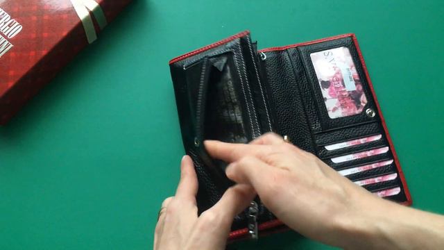 ❤ Женский кожаный кошелек на полную купюру Sergio Valentini➡️ СВ 3177-068