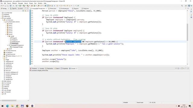 [Java #118] Java 16 újdonságai - mintaillesztéses instanceof смотреть онлайн