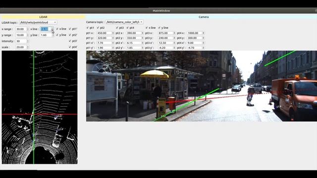 LiDAR-camera distance estimation with KITTI dataset смотреть онлайн