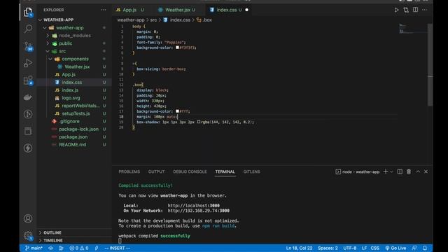 Part-1: Weather App In React JS | Fetch Api In React | React Tutorials For Beginners ? смотреть онлайн