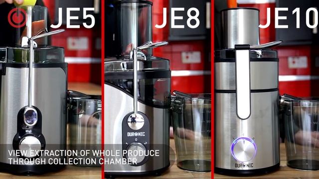 Duronic Whole Fruit Juicers | Duronic JE5, JE8 & JE10 смотреть онлайн