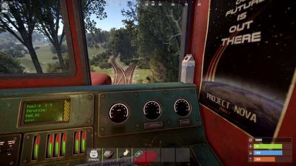 Фарм на поезде в Rust