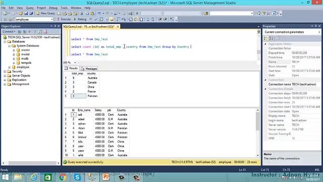 Sql Server (Group By and Like Keywords) Part-11 in Urdu/Hindi. смотреть онлайн
