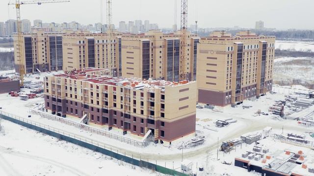 Ход строительства ЖК "Ария" Январь 2021. смотреть онлайн
