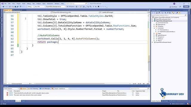 Blazor (ASP.NET Core) - Export Data to Excel смотреть онлайн