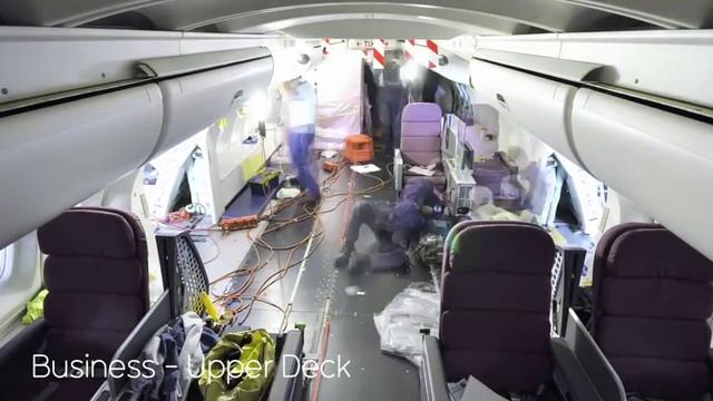 Qantas B747 Reconfiguration Time-lapse смотреть онлайн