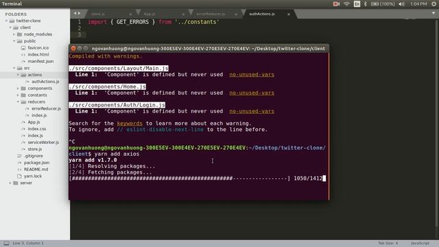 Fullstack Twitter Clone with Nodejs, Express, MongoDB, React - Part 5 смотреть онлайн