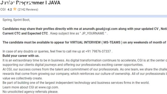 JAVA DEVELOPER ROADMAP | CGI JOB OPENING JUNIOR JAVA PROGRAMMER | ONLINE WORK FROM HOME JOB смотреть онлайн