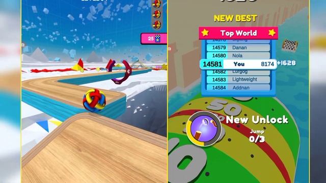 Satisfying Mobile Game/ going balls vs spiral rider 2048 ball run Gameplay walkthrough New Lavel #1 смотреть онлайн
