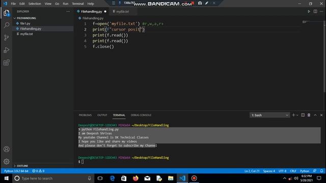 File Handling in Python смотреть онлайн