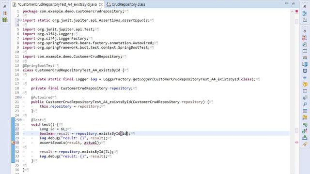 CustomerCrudRepository existsById 단위테스트 смотреть онлайн