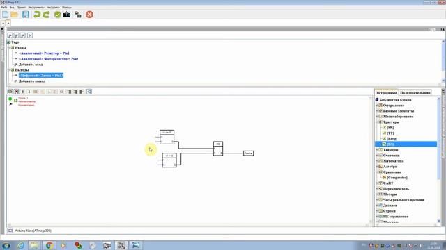 FLProg - Блок сравнения (Comparator) смотреть онлайн