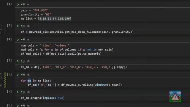 Forex bot & backtest system with Python #17 - Multiple moving averages, some Pandas speed смотреть онлайн