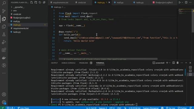 Sending scheduled email and attachment with celery flask cronjob смотреть онлайн