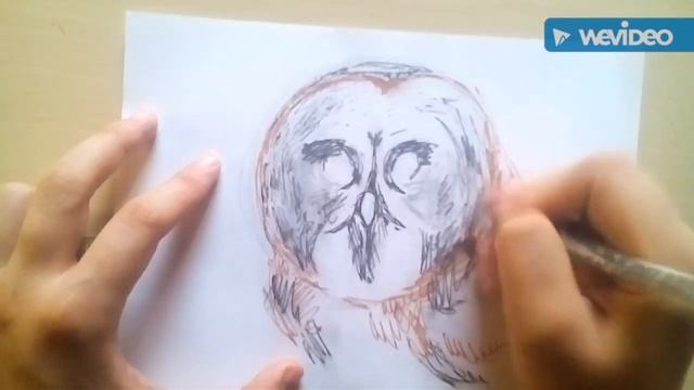 МАСТЕР - КЛАСС : Рисуем СОВУ гелевой ручкой ! смотреть онлайн