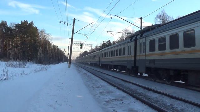Электропоезд ЭД4М-0444 ЦППК сообщением Рязань-1 - Москва смотреть онлайн