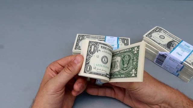 Unboxing $1000 BRICK $1 One Dollar Bills смотреть онлайн
