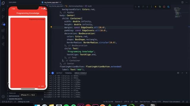 Flutter Tutorial for Beginners 19 - Container and Padding - part 2 смотреть онлайн